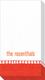 Coral Linen Caspari Guest Towel Image 1 of 2